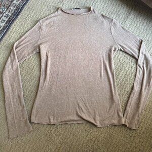 Zara Women's Tan and Brown Jumper